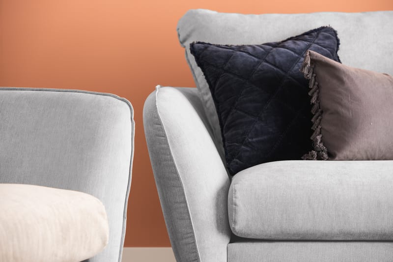 Trend Lyx 3-istuttava Vasenkätinen L-muotoinen Divaanisohva Kankaalla - Beige - Huonekalut - Sohva - Divaanisohva