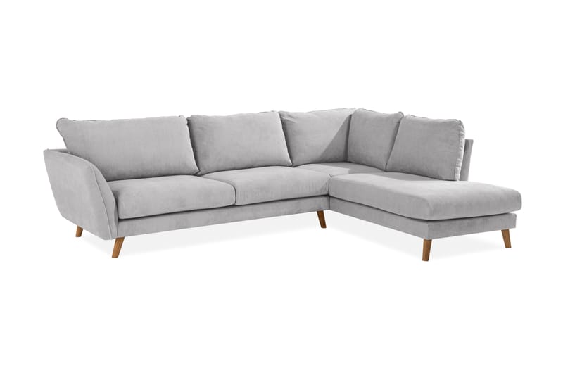Trend Lyx 3-istuttava Vasenkätinen L-muotoinen Divaanisohva Kankaalla - Beige - Huonekalut - Sohva - Divaanisohva