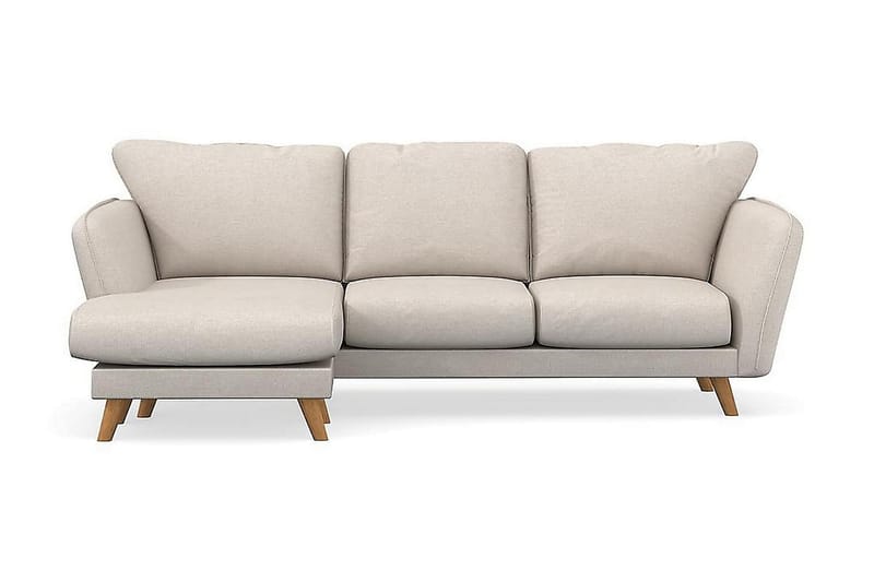 Trend Lyx 3-istuttava Vasenkätinen L-muotoinen Divaanisohva Kankaalla - Beige - Huonekalut - Sohva - Divaanisohva