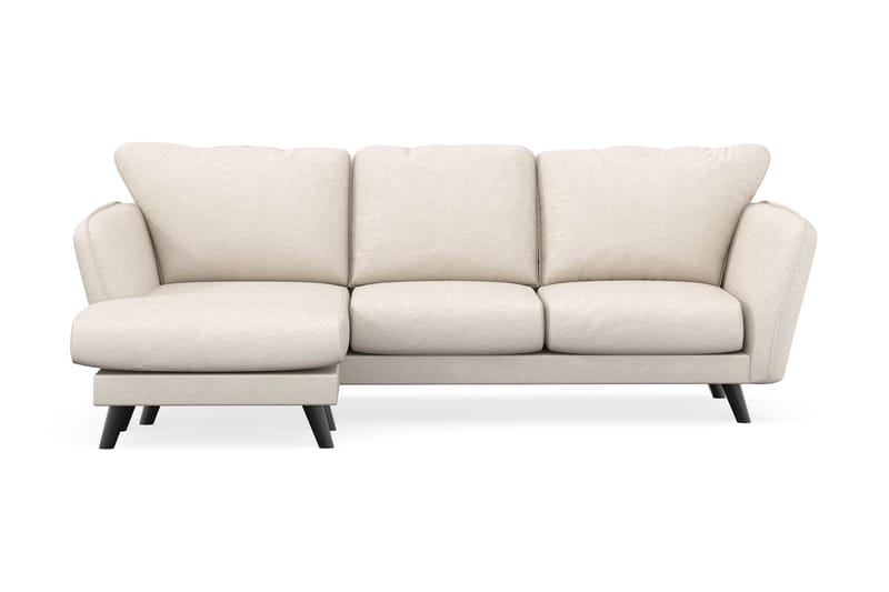 Trend Lyx 3-istuttava Vasenkätinen L-muotoinen Divaanisohva Kankaalla - Beige - Huonekalut - Sohva - Divaanisohva