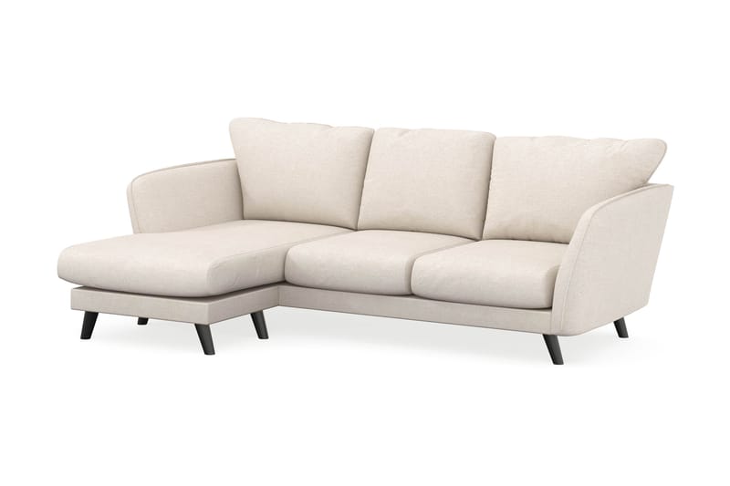 Trend Lyx 3-istuttava Vasenkätinen L-muotoinen Divaanisohva Kankaalla - Beige - Huonekalut - Sohva - Divaanisohva