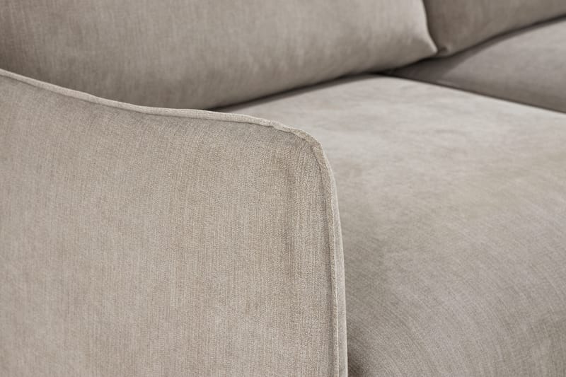 Trend Lyx 3-istuttava Vasenkätinen L-muotoinen Divaanisohva Kankaalla - Beige - Huonekalut - Sohva - Divaanisohva - 4 istuttava sohva divaanilla