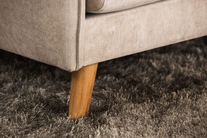 Trend Lyx 3-istuttava Vasenkätinen L-muotoinen Divaanisohva Kankaalla - Beige - Huonekalut - Sohva - Divaanisohva - 4 istuttava sohva divaanilla