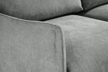Trend Lyx 3-istuttava Vasenkätinen L-muotoinen Divaanisohva Kankaalla - Harmaa - Huonekalut - Sohva - Divaanisohva
