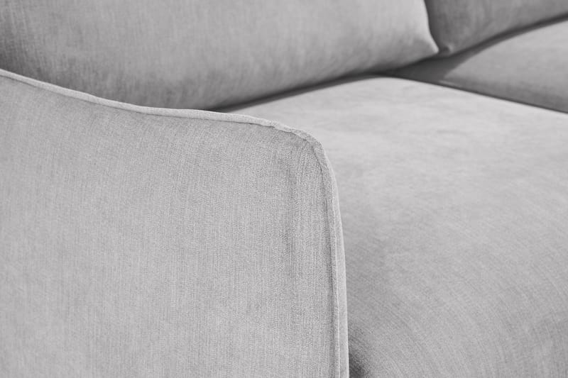 Trend Lyx 3-istuttava Vasenkätinen L-muotoinen Divaanisohva Kankaalla - Vaaleanharmaa - Huonekalut - Sohva - Divaanisohva