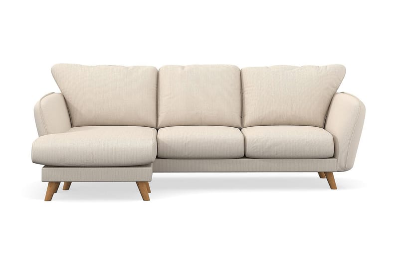 Trend Lyx 3-istuttava Vasenkätinen L-muotoinen Divaanisohva Manchester-kankaalla - Beige - Huonekalut - Sohva - Divaanisohva