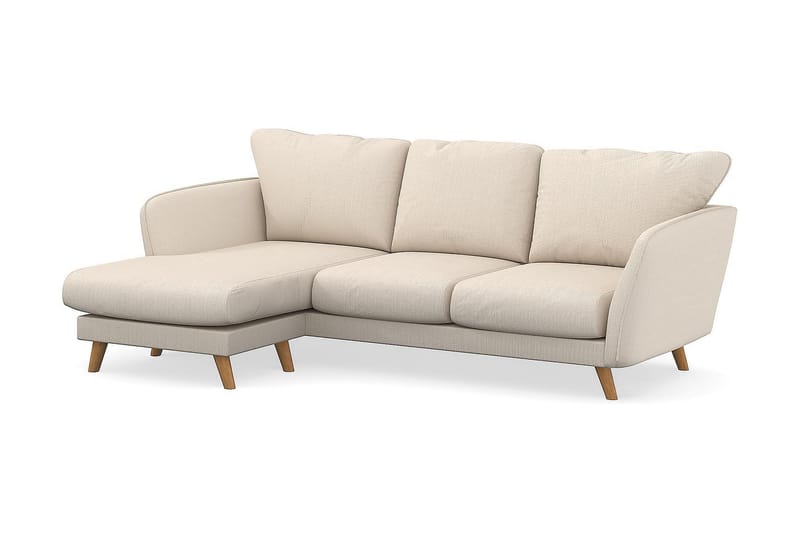 Trend Lyx 3-istuttava Vasenkätinen L-muotoinen Divaanisohva Manchester-kankaalla - Beige - Huonekalut - Sohva - Divaanisohva