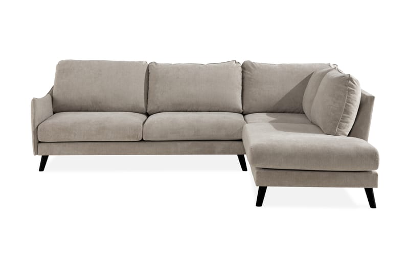 Trend Lyx 4-istuttava Oikeakätinen L-muotoinen Divaanisohva Kankaalla - Beige - Huonekalut - Sohva - Divaanisohva