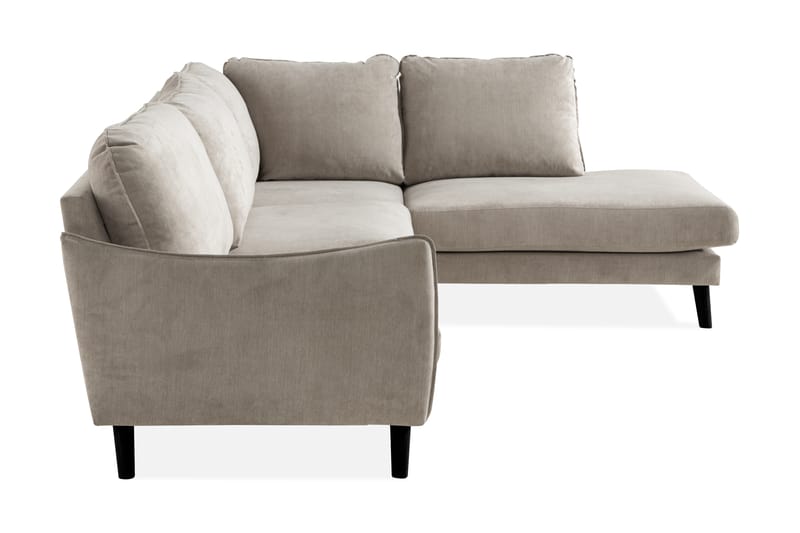 Trend Lyx 4-istuttava Oikeakätinen L-muotoinen Divaanisohva Kankaalla - Beige - Huonekalut - Sohva - Divaanisohva