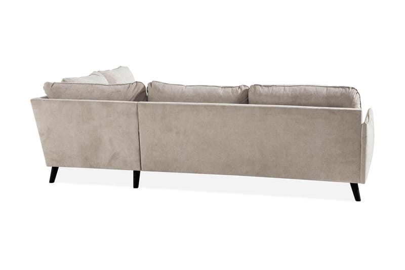 Trend Lyx 4-istuttava Oikeakätinen L-muotoinen Divaanisohva Kankaalla - Beige - Huonekalut - Sohva - Divaanisohva