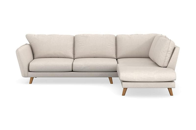 Trend Lyx 4-istuttava Oikeakätinen L-muotoinen Divaanisohva Kankaalla - Beige - Huonekalut - Sohva - Divaanisohva