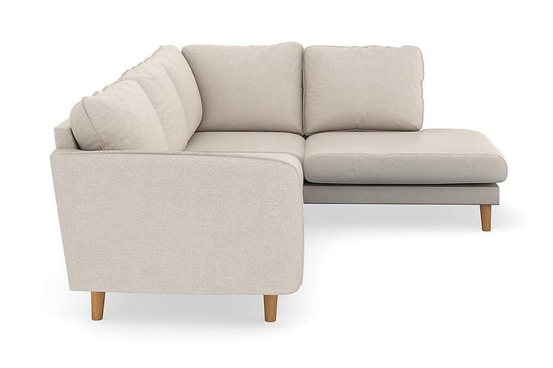 Trend Lyx 4-istuttava Oikeakätinen L-muotoinen Divaanisohva Kankaalla - Beige - Huonekalut - Sohva - Divaanisohva