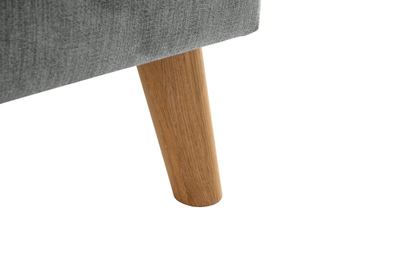 Trend Lyx 4-istuttava Oikeakätinen L-muotoinen Divaanisohva Kankaalla - Harmaa - Huonekalut - Sohva - Divaanisohva - 4 istuttava sohva divaanilla