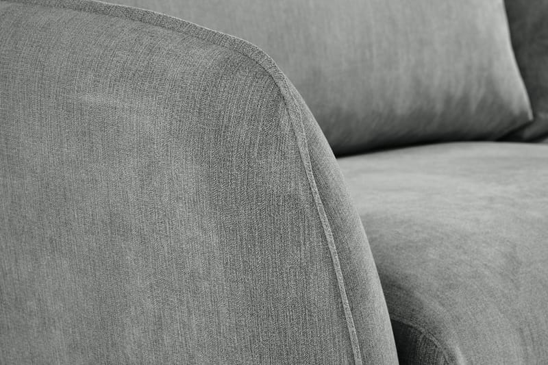 Trend Lyx 4-istuttava Oikeakätinen L-muotoinen Divaanisohva Kankaalla - Harmaa - Huonekalut - Sohva - Divaanisohva - 4 istuttava sohva divaanilla