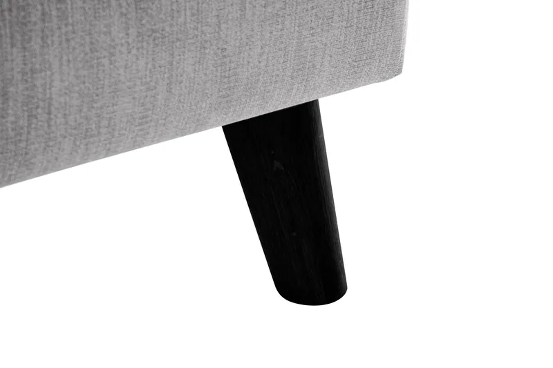 Trend Lyx 4-istuttava Oikeakätinen L-muotoinen Divaanisohva Kankaalla - Vaaleanharmaa - Huonekalut - Sohva - Divaanisohva - 4 istuttava sohva divaanilla