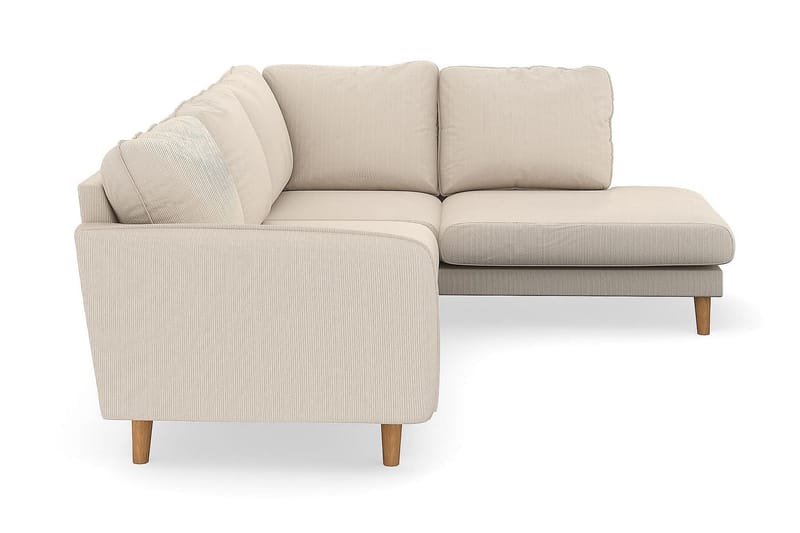 Trend Lyx 4-istuttava Oikeakätinen L-muotoinen Divaanisohva Manchester-kankaalla - Beige - Huonekalut - Sohva - Divaanisohva