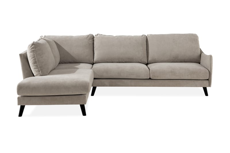 Trend Lyx 4-istuttava Vasenkätinen L-muotoinen Divaanisohva Kankaalla - Beige - Huonekalut - Sohva - Divaanisohva