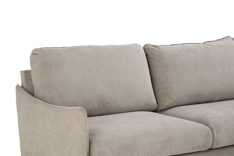Trend Lyx 4-istuttava Vasenkätinen L-muotoinen Divaanisohva Kankaalla - Beige - Huonekalut - Sohva - Divaanisohva