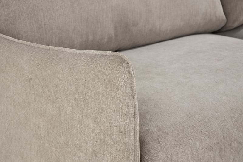 Trend Lyx 4-istuttava Vasenkätinen L-muotoinen Divaanisohva Kankaalla - Beige - Huonekalut - Sohva - Divaanisohva
