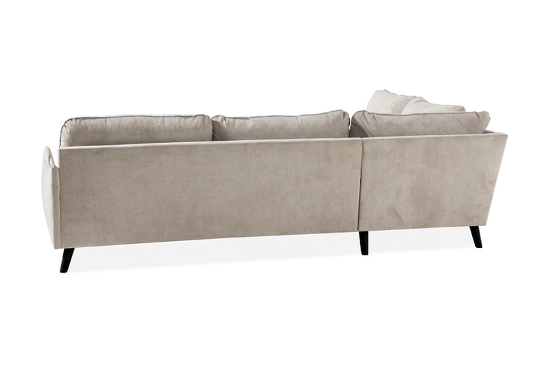 Trend Lyx 4-istuttava Vasenkätinen L-muotoinen Divaanisohva Kankaalla - Beige - Huonekalut - Sohva - Divaanisohva