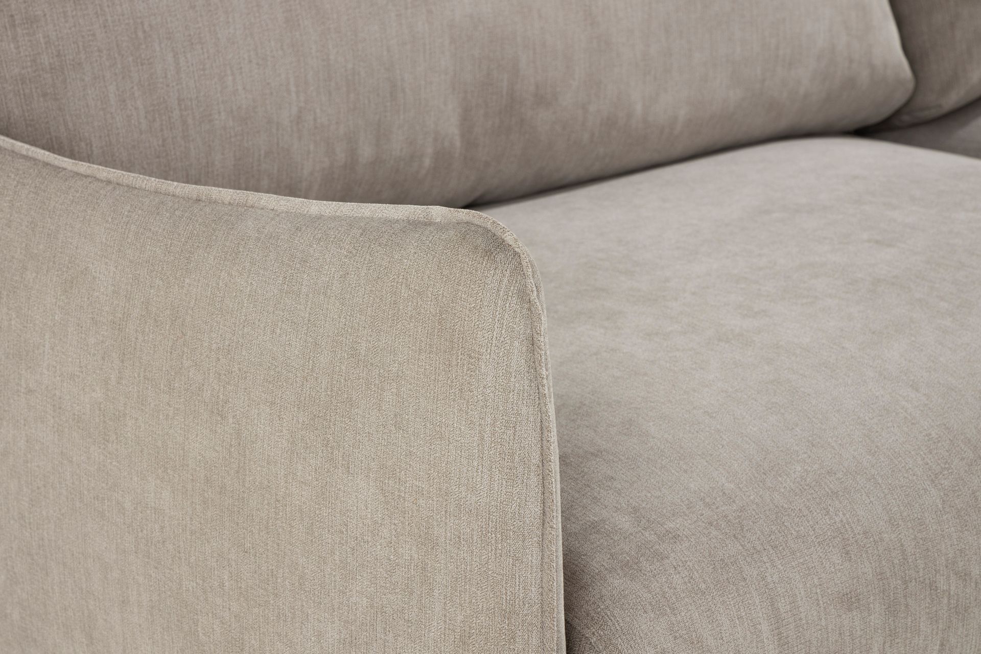 Trend Lyx 4-istuttava Vasenkätinen L-muotoinen Divaanisohva Kankaalla - Beige - Huonekalut - Sohva - Divaanisohva