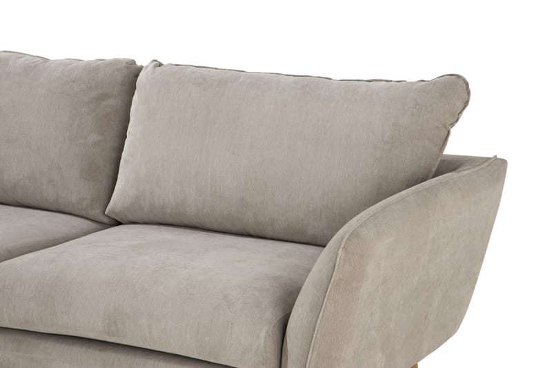 Trend Lyx 4-istuttava Vasenkätinen L-muotoinen Divaanisohva Kankaalla - Beige - Huonekalut - Sohva - Divaanisohva
