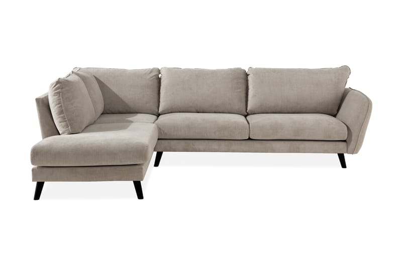 Trend Lyx 4-istuttava Vasenkätinen L-muotoinen Divaanisohva Kankaalla - Beige - Huonekalut - Sohva - Divaanisohva