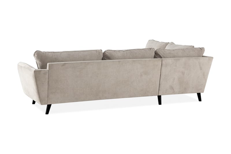 Trend Lyx 4-istuttava Vasenkätinen L-muotoinen Divaanisohva Kankaalla - Beige - Huonekalut - Sohva - Divaanisohva