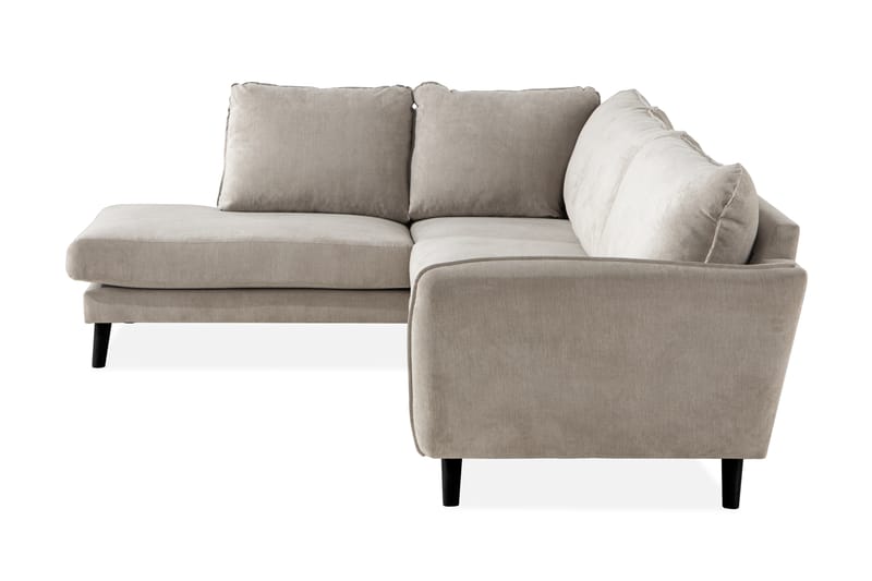 Trend Lyx 4-istuttava Vasenkätinen L-muotoinen Divaanisohva Kankaalla - Beige - Huonekalut - Sohva - Divaanisohva