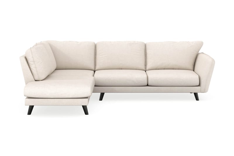 Trend Lyx 4-istuttava Vasenkätinen L-muotoinen Divaanisohva Kankaalla - Beige - Huonekalut - Sohva - Divaanisohva
