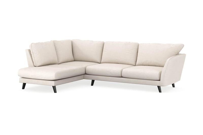 Trend Lyx 4-istuttava Vasenkätinen L-muotoinen Divaanisohva Kankaalla - Beige - Huonekalut - Sohva - Divaanisohva