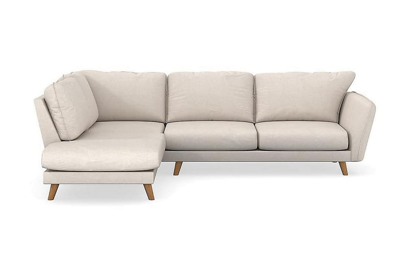 Trend Lyx 4-istuttava Vasenkätinen L-muotoinen Divaanisohva Kankaalla - Beige - Huonekalut - Sohva - Divaanisohva