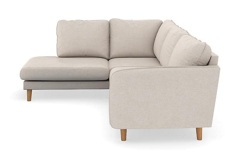Trend Lyx 4-istuttava Vasenkätinen L-muotoinen Divaanisohva Kankaalla - Beige - Huonekalut - Sohva - Divaanisohva