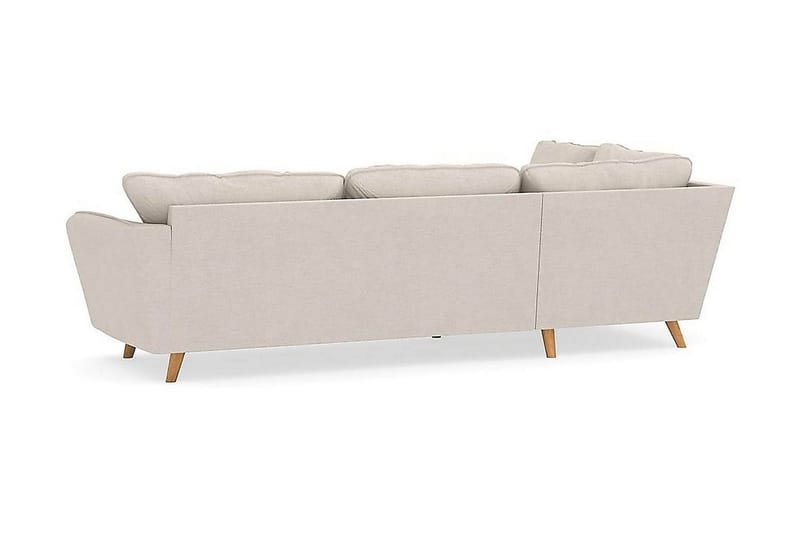 Trend Lyx 4-istuttava Vasenkätinen L-muotoinen Divaanisohva Kankaalla - Beige - Huonekalut - Sohva - Divaanisohva