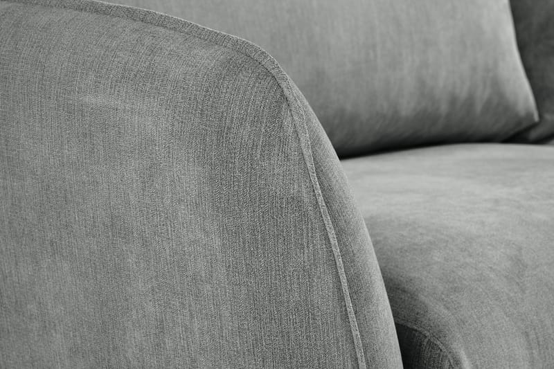 Trend Lyx 4-istuttava Vasenkätinen L-muotoinen Divaanisohva Kankaalla - Harmaa - Huonekalut - Sohva - Divaanisohva