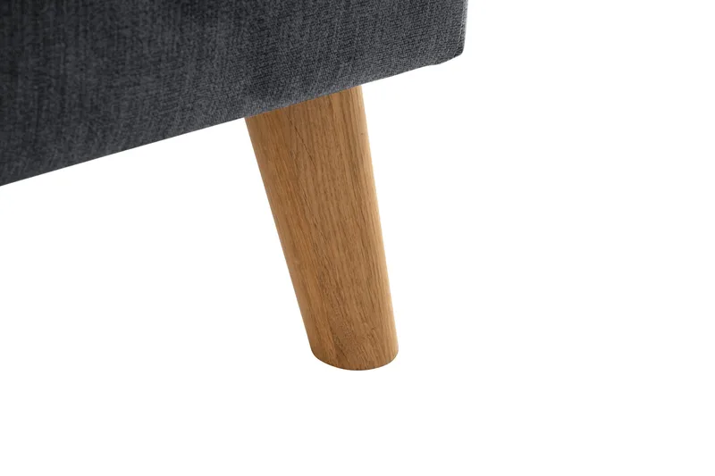 Trend Lyx 4-istuttava Vasenkätinen L-muotoinen Divaanisohva Kankaalla - Tummanharmaa - Huonekalut - Sohva - Divaanisohva - 4 istuttava sohva divaanilla