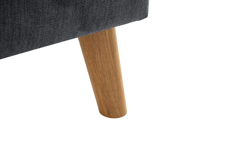 Trend Lyx 4-istuttava Vasenkätinen L-muotoinen Divaanisohva Kankaalla - Tummanharmaa - Huonekalut - Sohva - Divaanisohva - 4 istuttava sohva divaanilla