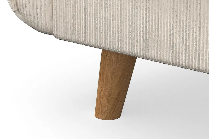 Trend Lyx 4-istuttava Vasenkätinen L-muotoinen Divaanisohva Manchester-kankaalla - Beige - Huonekalut - Sohva - Divaanisohva - 4 istuttava sohva divaanilla