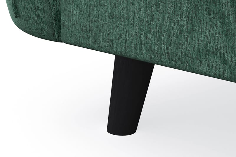 Trend Lyx 4-istuttava Vasenkätinen L-muotoinen Divaanisohva Sametilla - Tummanvihreä - Huonekalut - Sohva - Divaanisohva - 4 istuttava sohva divaanilla