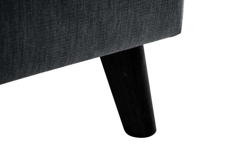 Trend Lyx Leposohva Oikea - Tummanharmaa - Huonekalut - Sohva - Divaanisohva - 4 istuttava sohva divaanilla