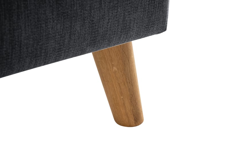 Trend Lyx Leposohva Vasen - Tummanharmaa/Tammi - Huonekalut - Sohva - Divaanisohva - 4 istuttava sohva divaanilla