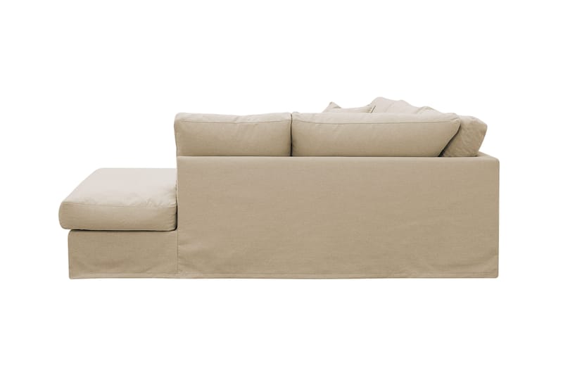Valencia Extra Syvä 4-istuttava sohva divaanilla, oikea - Beige - Huonekalut - Sohva - Divaanisohva - 4 istuttava sohva divaanilla