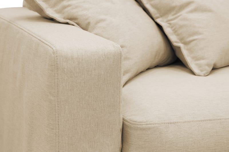 Valencia Extra Syvä 4-istuttava sohva divaanilla, oikea - Beige - Huonekalut - Sohva - Divaanisohva - 4 istuttava sohva divaanilla