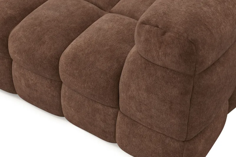 4-istuttava Sohva Elise divaanilla Vasemmalla - Ruskea - Huonekalut - Sohva - Divaanisohva