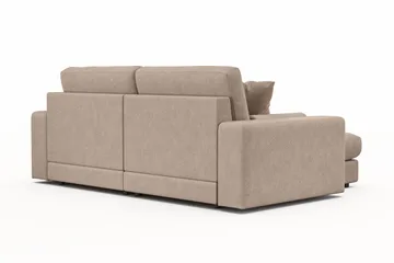Arken Lyx 3-istuttava Käännettävä L-muotoinen Syvä Divaanisohva Kankaasta - Beige - Huonekalut - Sohva - Divaanisohva - 3 istuttava sohva divaanilla