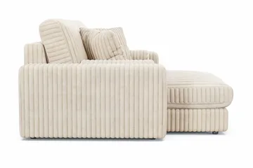Arken Lyx 3-istuttava Käännettävä L-muotoinen Syvä Divaanisohva Manchester - Beige - Huonekalut - Sohva - Divaanisohva - 3 istuttava sohva divaanilla