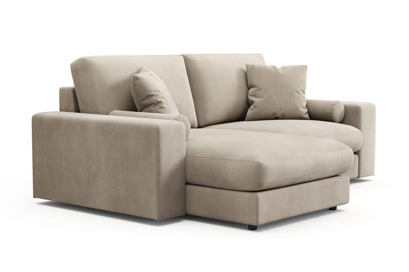 Arken Lyx 3-istuttava Käännettävä L-muotoinen Syvä Divaanisohva Manchester - Greige - Huonekalut - Sohva - Divaanisohva - 3 istuttava sohva divaanilla