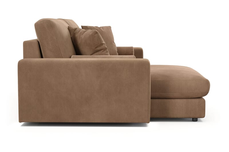 Arken Lyx 3-istuttava Käännettävä L-muotoinen Syvä Divaanisohva Manchester - Ruskea - Huonekalut - Sohva - Divaanisohva - 3 istuttava sohva divaanilla