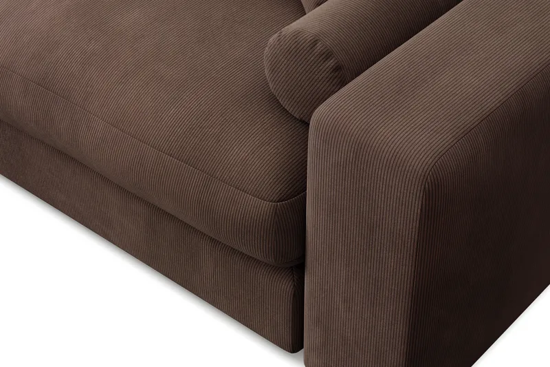 Arken Lyx 3-istuttava Käännettävä L-muotoinen Syvä Divaanisohva Manchester - Ruskea - Huonekalut - Sohva - Divaanisohva - 3 istuttava sohva divaanilla