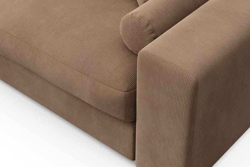 Arken Lyx 4-istuttava Käännettävä L-muotoinen Syvä Divaanisohva Manchester - Ruskea - Huonekalut - Sohva - Divaanisohva